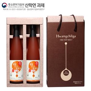 [선물세트] 황칠 건강한 발효초 자몽(희석타입/500ml*2개)